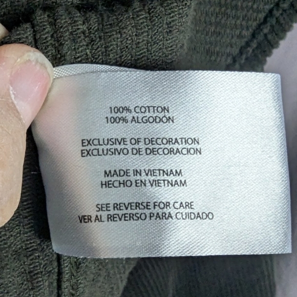 GAP men's XXL corduroy button down in hunter green - Picture 5 of 11